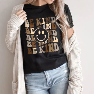 BeKind Shirt, Smile Shirt, Positief Shirt, Trendy T-shirt