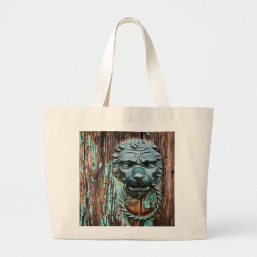 Bekken op de deur van de hemel grote tote bag (Voorkant)