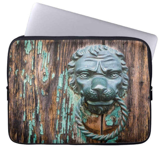 Bekken op de deur van de hemel laptop sleeve (Voorkant)