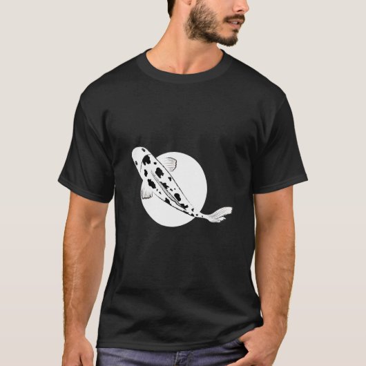 Bekko Koi Fish Brocaded Carp Nishikigoi Pond Amur T-shirt (Voorkant)