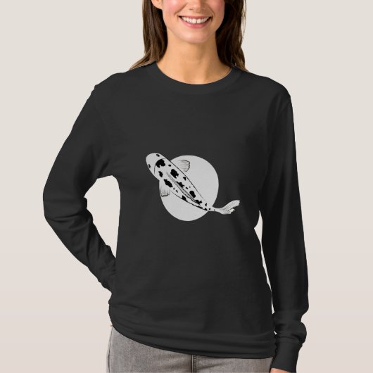 Bekko Koi Fish Brocaded Carp Nishikigoi Pond Amur T-shirt (Voorkant)