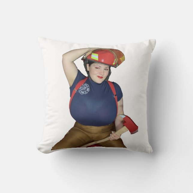 Beklede brandweerman met twee zijkanten kussen (Voorkant)