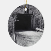 Beklede brug en riviercirkel keramisch ornament (Links)