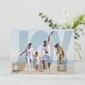 Beklede foto van de kerstturquoise-snowflake feestdagenkaart (Staand voorkant)