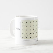 Beklede plaat van koper van 4 en 9 koffiemok (Voorkant links)