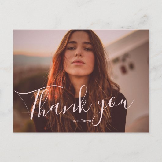 Bekleding 1 Afstuderen Dank u Briefkaart (Voorkant)