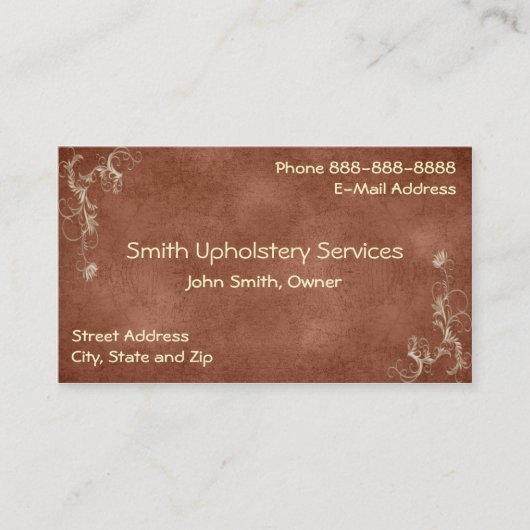 Bekleding Bestoffer Lederen Visitekaartje (Voorkant)