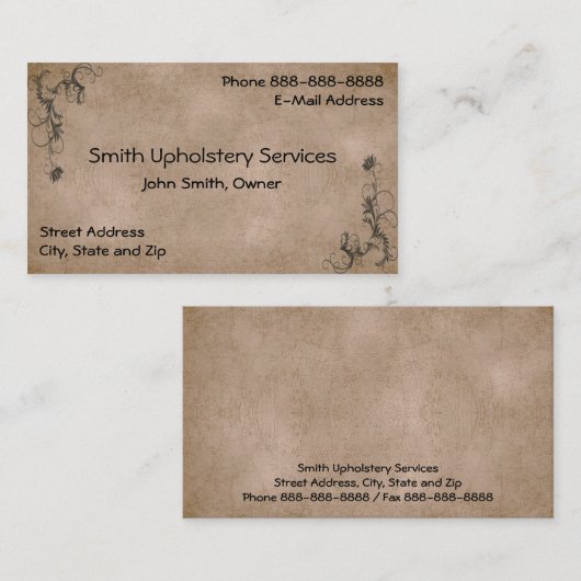 Bekleding Bestoffer Lederen Visitekaartje (Voorkant / Achterkant)