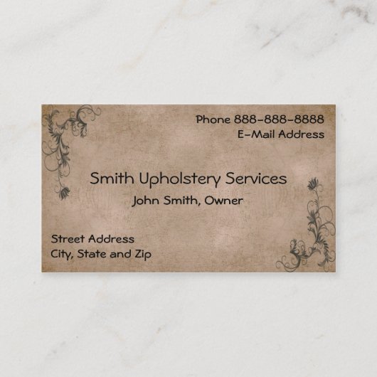 Bekleding Bestoffer Lederen Visitekaartje (Voorkant)