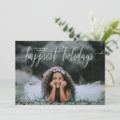 Bekleding gelukkigste Feestdagen die de Fotokaart  Feestdagenkaart (Staand voorkant)