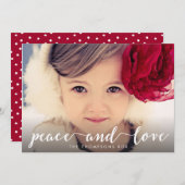 Bekleding van de Foto van Kerstmis van het Feestdagenkaart (Voorkant / Achterkant)