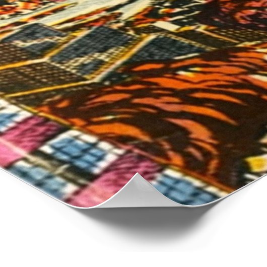 Bekleding van stripboeken voor atoomoorlogs poster (Hoek)