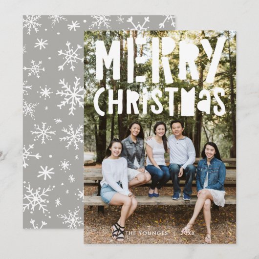 Bekleding voor prettige feestdagen feestdagenkaart (Voorkant / Achterkant)