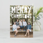 Bekleding voor prettige feestdagen feestdagenkaart (Staand voorkant)