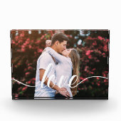 Bekledingsfoto voor Elegant Script "Love" Fotoblokken (Voorkant)