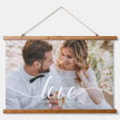 Bekledingsfoto voor Elegant Script "Love" Hangend Wandkleed (Voorkant)