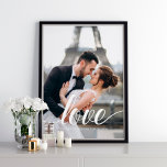 Bekledingsfoto voor Elegant Script "Love" Poster<br><div class="desc">Elegant Script "Love" Overlay Photo-ontwerp.</div>