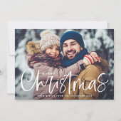 Bekledingsfoto voor pretkerst feestdagenkaart (Voorkant)