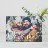 Bekledingsfoto voor pretkerst feestdagenkaart (Staand voorkant)