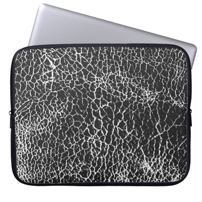 Bekledingstextuur van krokodil of slang laptop sleeve (Voorkant)