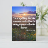 Bekleedt 3:1 KJV Bijbelverse Pic Flat Greeting Kaart (Staand voorkant)