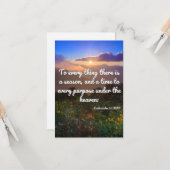 Bekleedt 3:1 KJV Bijbelverse Pic Flat Greeting Kaart (Voorkant / Achterkant in situ)