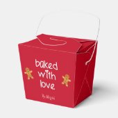 Beklekt met liefde - Gingerbrood Mannen - Kerstmis Bedankdoosjes (Voorkant Zijde)