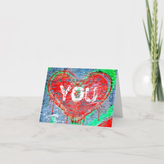 Beklemd Hart Feestdagen Kaart (Voorkant)