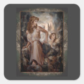 "Beklim de berg" Sticker (Voorkant)