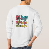 Beklim, verover, vier t-shirt (Achterkant)