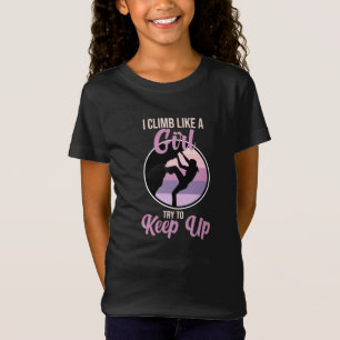 Beklimmen als Girl Mountainbt T-shirt