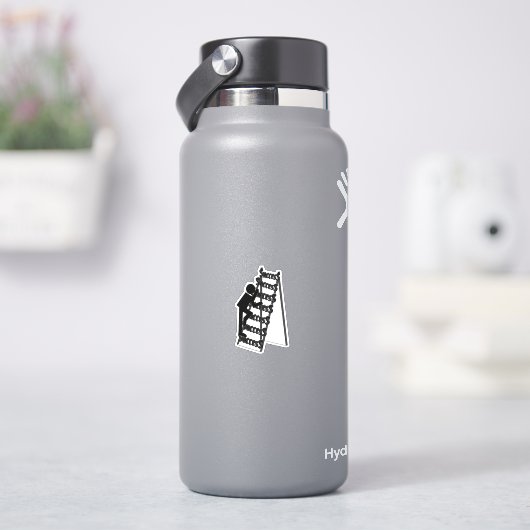 Beklimmen De Ladder van Succes Sticker (HydroFlask)