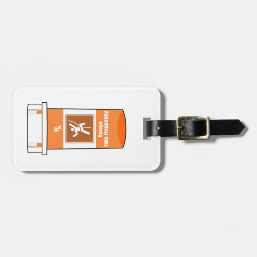 Beklimmen is mijn geneesmiddel bagagelabel (Voorkant horizontaal)