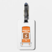 Beklimmen is mijn geneesmiddel bagagelabel (Achterkant verticaal)