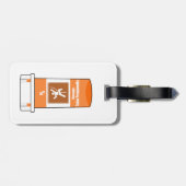 Beklimmen is mijn geneesmiddel bagagelabel (Achterkant horizontaal)