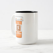 Beklimmen is mijn geneesmiddel tweekleurige koffiemok (Voorkant links)