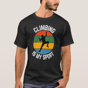 Beklimmen is mijn sport, klimmers t-shirt