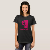 Beklimmen is mijn therapy Rock klim Boulderer T-shirt (Voorkant volledig)