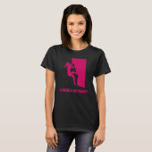 Beklimmen is mijn therapy Rock klim Boulderer T-shirt (Voorkant volledig)