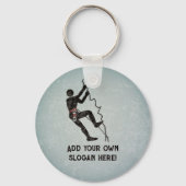 Beklimmen met klimmingskit - jouw tekst op sleutelhanger (Voorkant)