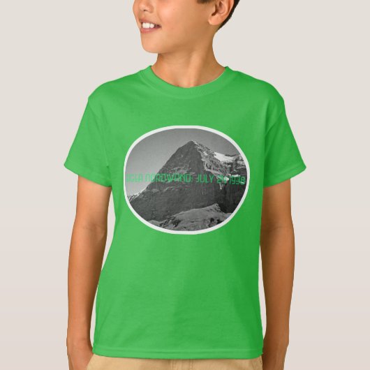 Beklimmen noordzijde Eiger Mountain T-shirt (Voorkant)