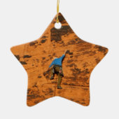 Beklimmen op de Rode Rocks Keramisch Ornament (Voorkant)