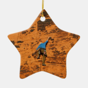 Beklimmen op de Rode Rocks Keramisch Ornament