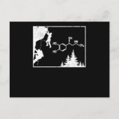 Beklimmen van adrenaline-chemische formules bij he briefkaart (Voorkant)