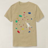 Beklimmen van Boulder Wall Rock cliber Bouldering  T-shirt (Design voorkant)