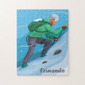 Beklimmen van een sneeuwgebergte Extreme Winter Sp Legpuzzel (Verticaal)