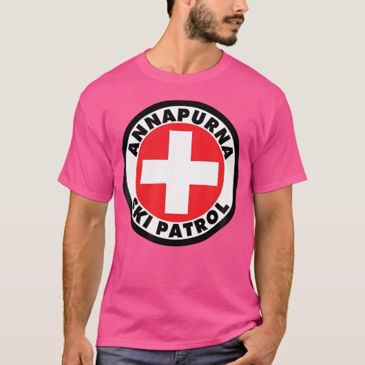 Beklimmen van het Annapurna Ski-gebergte T-shirt (Voorkant)