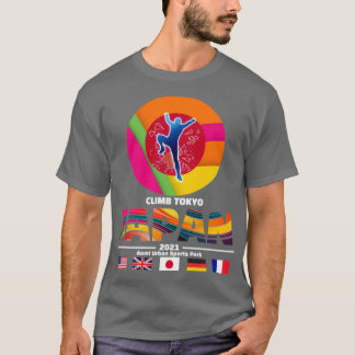 Beklimmen van Tokio Japan 2021 nieuwe sport Klimaa T-shirt