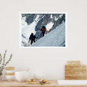 Beklimmers op Mont Blanc, Frankrijk Poster (Keuken)