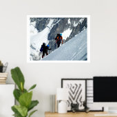 Beklimmers op Mont Blanc, Frankrijk Poster (Thuiskantoor)